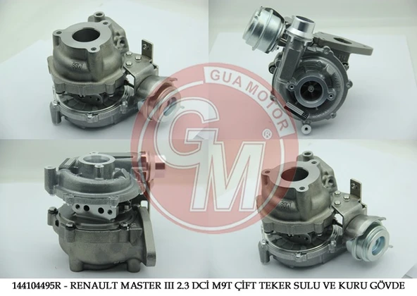 GUA 40648 TURBO ŞARJ RENAULT MASTER III 2.3 DCİ M9T ÇİFT TEKER 125-145-150BG OPEL 2.3CDTI NİSSAN 2.3DCI 144104495R-144110920R-1441100Q2G ürün görseli