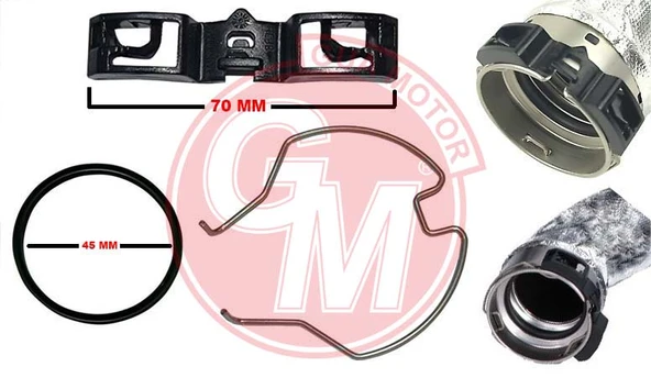 GUA 40550 TURBO HORTUM TAMİR TAKIMI İNCE TARAF ÜNİVERSAL 144609016R-144609034R-144608957R - 1