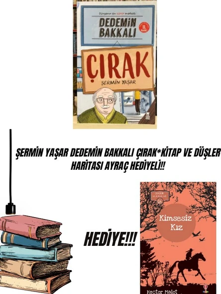 ŞERMİN YAŞAR DEDEMİN BAKKALI ÇIRAK*KİTAP VE DÜŞLER HARİTASI AYRAÇ HEDİYELİ!! ürün görseli
