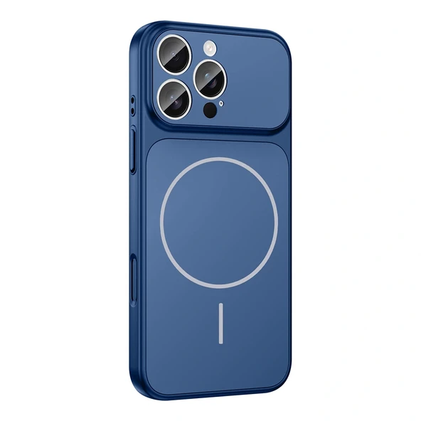 Apple iPhone 14 Pro Max Kılıf Zore M-Safe Şarj Özellikli Kamera Korumalı Formen Kapak - Resim 6