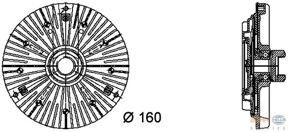 FANEX 2132514 FAN TERMIGI BMW M41 M51 E30 E34 E36 TD TDS 11522245498