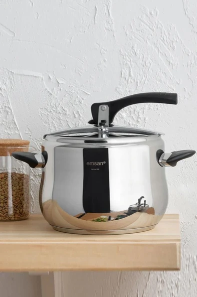 Burcu Paslanmaz Çelik Düdüklü Tencere 4 Lt ürün görseli