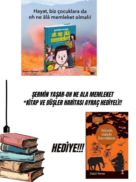 ŞERMİN YAŞAR-OH NE ALA MEMLEKET *KİTAP VE DÜŞLER HARİTASI AYRAÇ HEDİYELİ!! ürün görseli