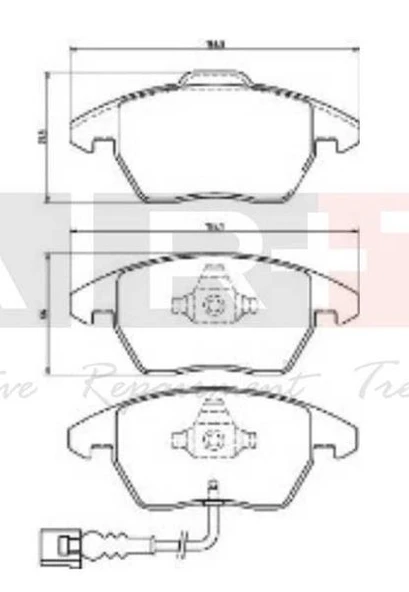 ART A06.1837 ÖN BALATA FİŞLİ CADDY III 04 > GOLF IV V VI 97 > JETTA PASSAT 05 > POLO 09 > OCTAVIA 04 > 1K0698151-1K0698151E-WVA23587 ürün görseli 1