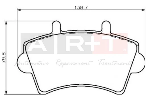 ART A02.1746 ÖN BALATA MASTER MOVANO II III 01 > NISSAN INTERSTAR 02> 402993 7701206727-7701207339-4106000QAD ürün görseli 1