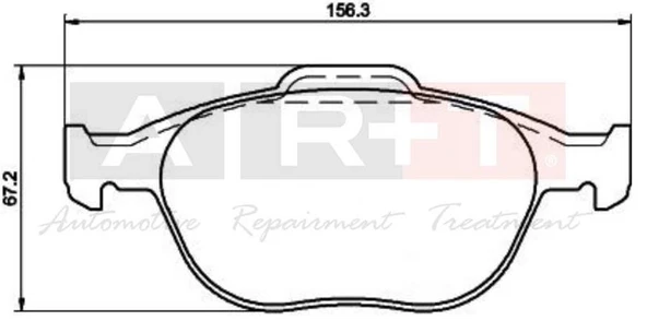 ART A03.1724 ON FREN BALATASI CONNECT 1.8TDCI 02>14 2T1J2K021AA-2T142K021A2C-T121183 ürün görseli 1