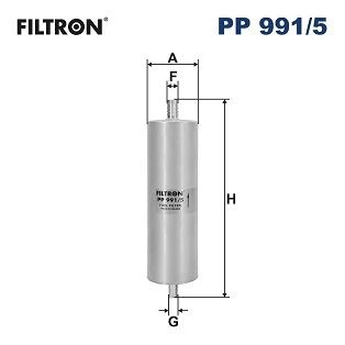 FILTRON PP991.5 YAKIT FİLTRESİ AUDI A6 4G2-4G5 -A6 ALLROAD III 4GH -A7 4GA-GF 4G0127401 ürün görseli 1