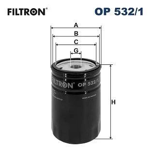 FILTRON OP532.1 YAĞ FİLTRESİ FOCUS-FIESTA III-V-ESCORT-MONDEO-CONNCET 1.6 16V-1.8 16V-2.0-16V x V 1119421-1071746-1663050 ürün görseli 1