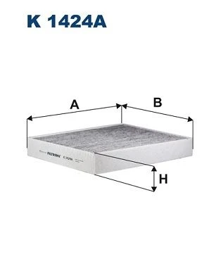 FILTRON K1424A POLEN FILTRESI FORD MONDEO/S-MAX/GALAXY/EDGE/FOCUS 18> KARBONLU KARBONLU DG9H18D483AA-JX6A18D483-JG9J18E269 ürün görseli 1