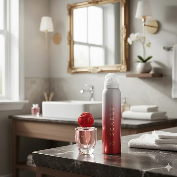 RBL Scarlet EDP Kadın Parfüm 50 ml ve Deodorant 150 ml Seti - Resim 4