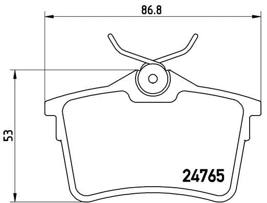 BREMBO P61084 ARKA FREN BALATASI P307 00>09 P308 07>14 PARTNER 08> PARTNER TEPEE 08> BERLINGO 08> C4 04>16 XSARA PICASSO 99>11 DS4 15>18 1623180680-4254.14-4254.15-4254.29 ürün görseli 1