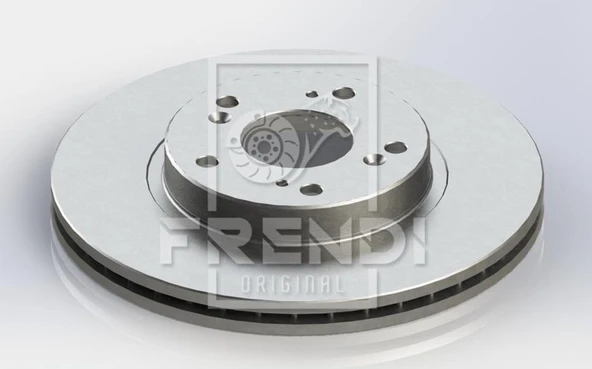 FRENDI 15328 ÖN FREN DİSKİ HAVA KANALLI HONDA CIVIC 1.6L R16A2 VTEC sedan FD6 FB7 kasa 06-15 / 1.8L R18A VTEC Hatchback FK2 kasa 06-> / 1.4L L13Z1 sport FK1 kasa 09-> / CR-V 2.0L K20A4 15 jant RD8 kas ürün görseli 1
