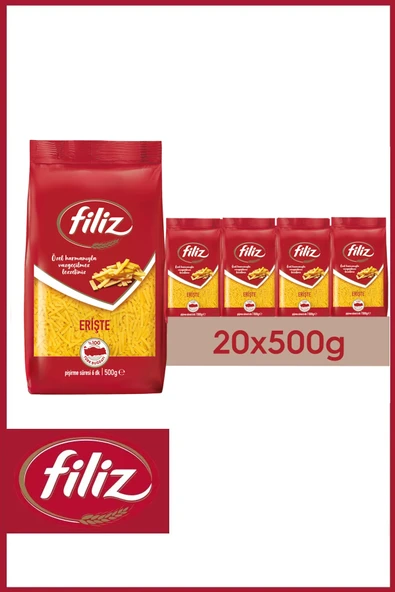 Filiz Erişte Makarna 500 Gr x 20 Adet ürün görseli