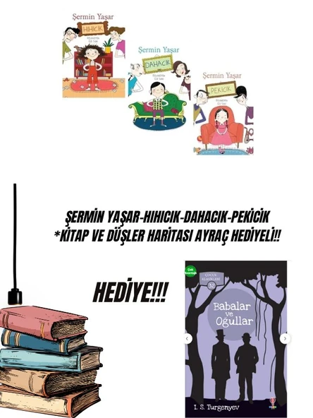 ŞERMİN YAŞAR-HIHICIK-DAHACIK-PEKİCİK *KİTAP VE DÜŞLER HARİTASI AYRAÇ HEDİYELİ!! ürün görseli