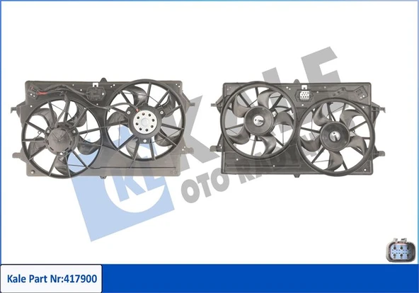 KALE 417900 FAN MOTORU KOMPLE AC CIFTLI 1.6 ZETEC 16V FOCUS BM 98>04 1075132-98AB8C607FM-98AB8C607GM ürün görseli 1