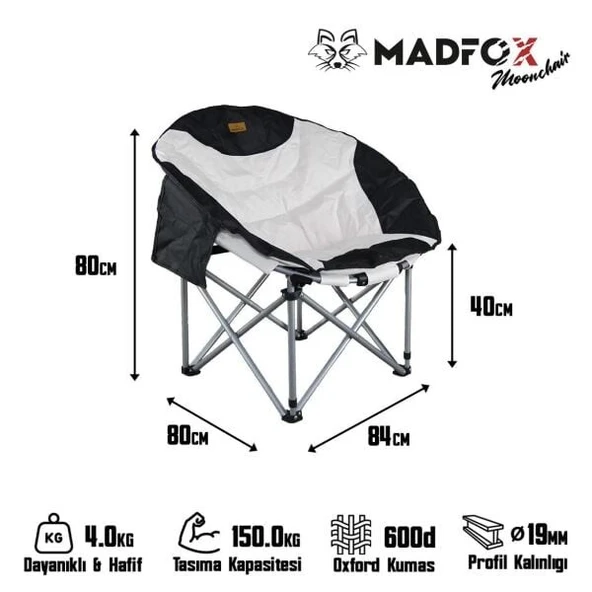MADFOX MOONCHAİR DELUXE KATLANIR KAMP SANDALYESİ - 4