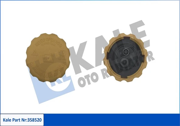 KALE 358520 GENLEŞME KAVANOZU KAPAĞI RADYATOR EK SU DEPO CHEVROLET LACETTI-KALOS-AVEO-MATIZ-NUBIRA-REZZO-SPARK 94539597-96420303 ürün görseli