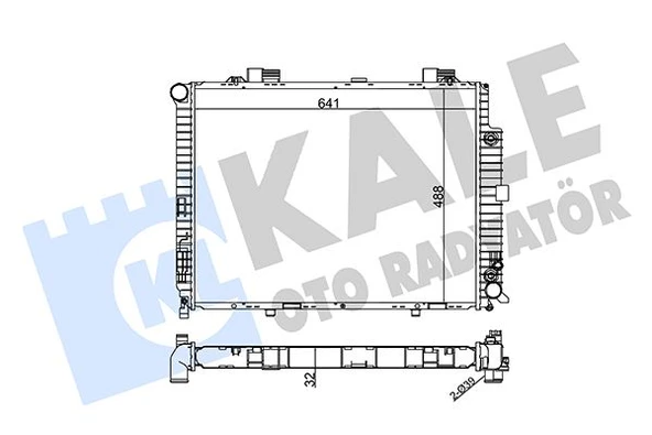 KALE 361600 MOTOR SU RADYATORU MERCEDES E-CLASS W210 S210 A2105006503 ürün görseli 1