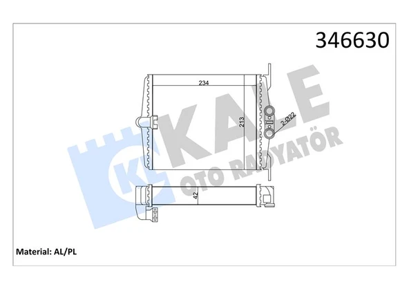 KALE 346630 KALORIFER RADYATORU MERCEDES S-CLASS W140 SASI NO: A133638> A1408300761 ürün görseli 1