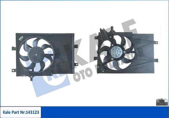 KALE 012622202 FAN GRUBU DAVLUMBAZLI FIAT PALIO-ALBEA 1.2 8V 16V 98<09 MT KLİMALI FAN MOTORU DAVLUMBAZLI 46826688 ürün görseli 1