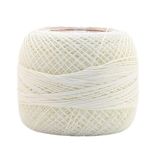 Leylak Etamin Ve Kanaviçe İpliği 6 Kat 25gr - Beyaz- 4644