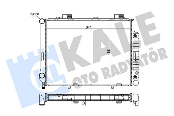 KALE 351600 MOTOR SU RADYATORU MERCEDES E-CLASS W210 S210 A2105000903 ürün görseli 1