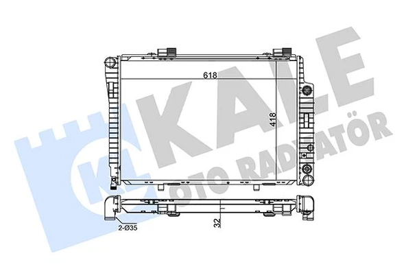 KALE 360300 MOTOR SU RADYATORU MERCEDES W202 S202 C208 R170 A2025002203 ürün görseli