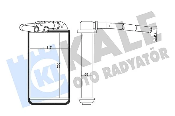 KALE 358645 KALORİFER RADYATÖRÜ HONDA CIVIC 1.6L B16A2 EK4 160hp 96-98 - ALEMİNYUM 79110S04G01 ürün görseli