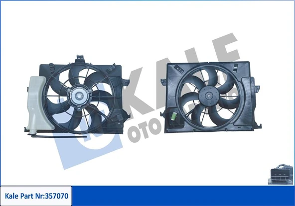 KALE 357070 FAN GRUBU HYUNDAI ACCENT IV 1.4 1.6 10 >-KIA RIO III 1.4CVVT 11 > 12V DAVLUMBAZLI 253801W150-253801W151-253801W152 253801R050-253804L050-253804LO50 ürün görseli 1