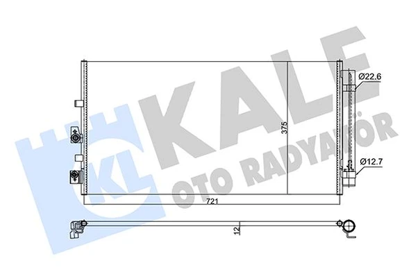 KALE 357280 KONDENSER KLIMA RADYATORU YENI FOCUS IV 17>1.5 ECOBLUE 1.0-1.5 ECOBOOST 2210579-2381795-JX6119710AC ürün görseli 1