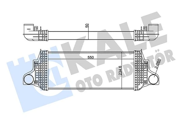 KALE 350910 TURBOSARJ RADYATORU MERCEDES X164 W164 W251 A1645001900 ürün görseli 1