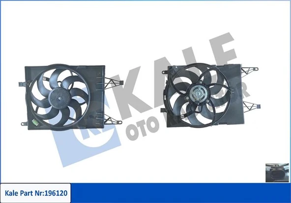 KALE 013501003 FAN GRUBU DAVLUMBAZLI FIAT LINEA 1.4 MPI AC ELEKTRO FAN GRUBU 51785109 ürün görseli 1