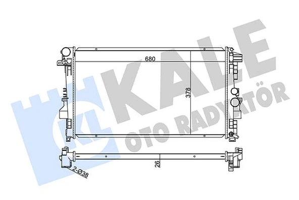 KALE 360900 MOTOR SU RADYATORU MERCEDES VITO W639 03> A6395011101 ürün görseli 1