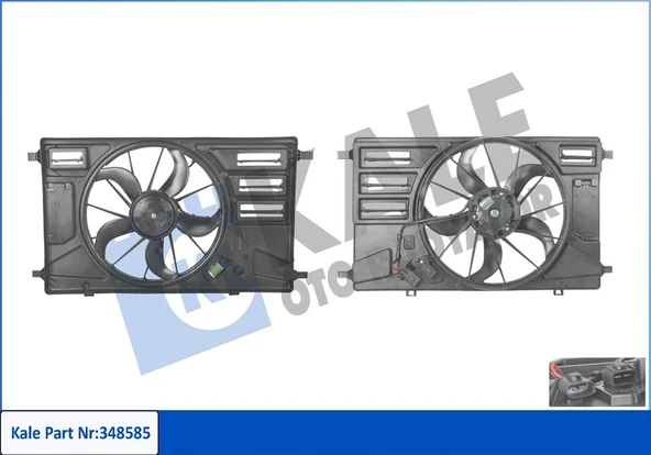 KALE 348585 FAN MOTORU DAVLUMBAZLI TRANSIT TOURNEO CUSTOM V362 2.2 14>17 BK218C607BB-1933657 ürün görseli 1