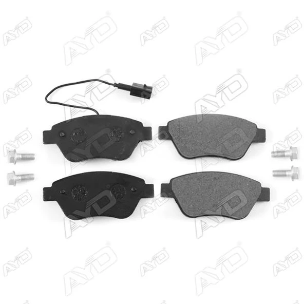 AYD 60040B ÖN BALATA DOBLO-ALBEA-LINEA-STILO-FIORINO 1.3MJTD-BIPPER-NEMO 1.4 HDI GDB1482 FİŞLİ CİVATA TAKIMLI 4254.06-55175317-55174420-WVA23705 ürün görseli 1