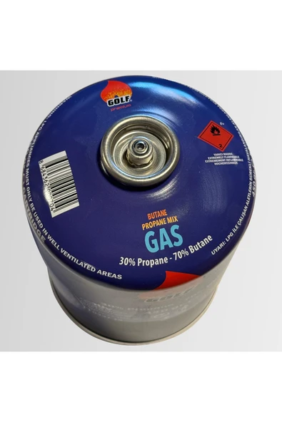 5'li Set - GOLF Butan Propan Kamp Gazı Valfli Kartuş 230 GR - Resim 2