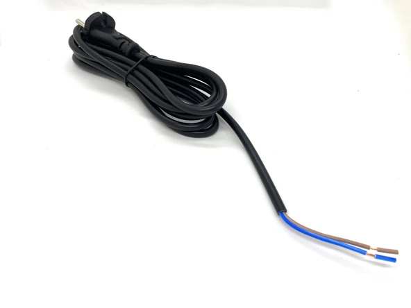 KOBILIGHT 2*1,00 MM² FİŞLİ FÖN VE SAÇ KURUTMA MAK. KABLOSU (SIYAH) ürün görseli 1