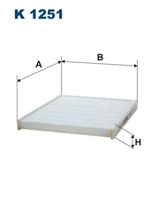 FILTRON K1251 POLEN FILTRESI FIESTA 08>17 B-MAX 14> COURIER 14> ECOSPORT 14> KA 16> 8V5J19G244AA-1566997-1701022 ürün görseli 1