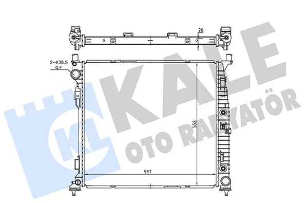 KALE 362260 MOTOR SU RADYATORU MERCEDES W166 X166 C292 A0995001303 ürün görseli 1