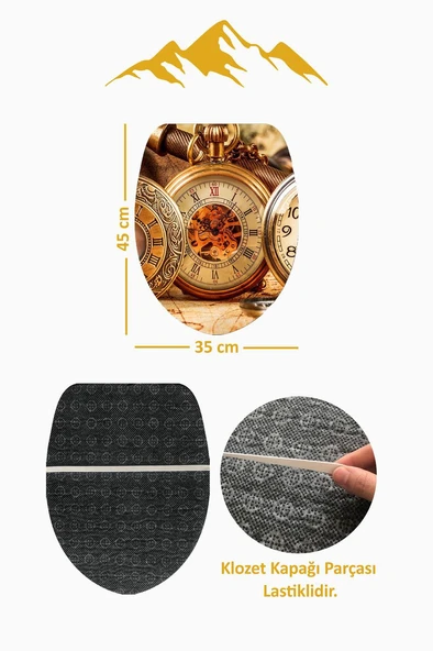 Modern Desenli Dijital Baskı 3’lü Banyo Paspas Takımı Yıkanabilir Kaymaz Tabanlı Klozet Takımı KLZ0063 RENKLİ 60 X 90 - Resim 4