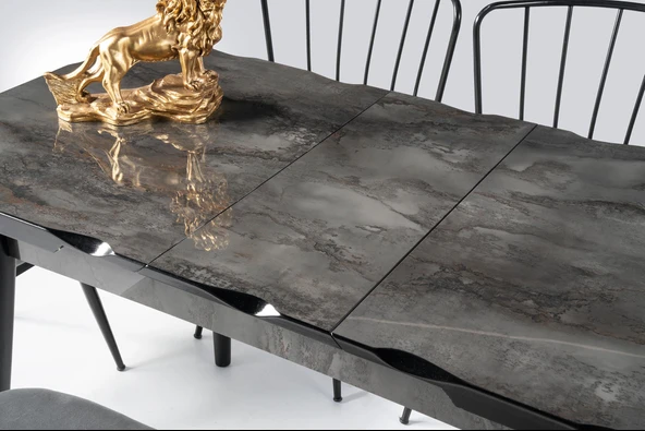 Tekno Elma MDF Açılır Mutfak Masa Sandalye Takımı 60x100 - Resim 5