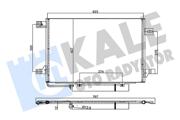 KALE 382515 KLIMA RADYATORU MERCEDES W169 W245 A1695001254 ürün görseli