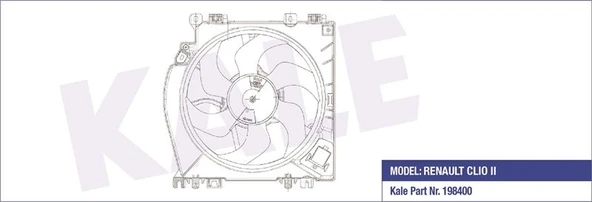 KALE 051857002 FAN GRUBU DAVLUMBAZLI RENAULT CLIO III AC FAN GRUBU 7701068310 8200713384-77010683107701067978 ürün görseli 1