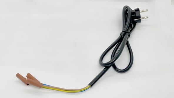 KOBILIGHT 3*0,75 MM² 1,20 MT FİŞLİ BARBEKU FIRINI KABLOSU (SIYAH) ürün görseli 1