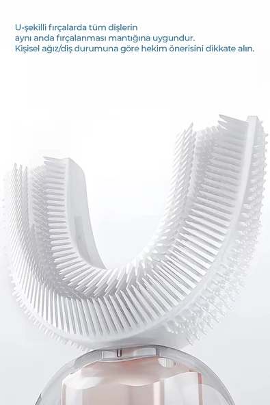 Şarjlı Titreşimli 360 derece U Diş Fırçası