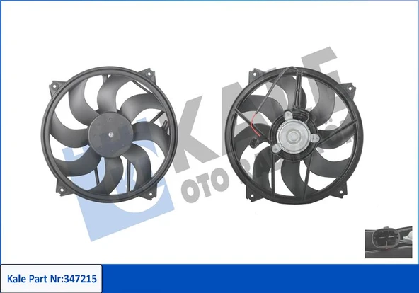 KALE 347215 FAN MOTORU PARTNER-BERLINGO-JUMPY-P307-P308-P3008-P5008-RZC-C4 I-II-DS4-DS5 1.6 16V HDI-THP 2.0 HDI 9828719880-1253.K2-1253.F8-1253.T5 ürün görseli 1
