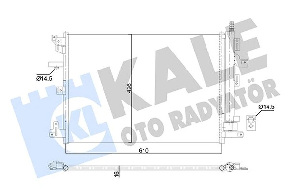KALE 353070 KLİMA RADYÖTÖRÜ KONDENSER VOLVO XC90 I 2.5T T6 3.2 V8 D3 D5 04>14 30648955-30781280-31369510 ürün görseli 1