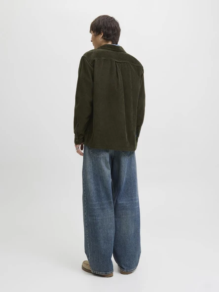 JJEPERFECT CORDUROY OVERSHIRT LS SN Rosin Rosin L - Resim 6