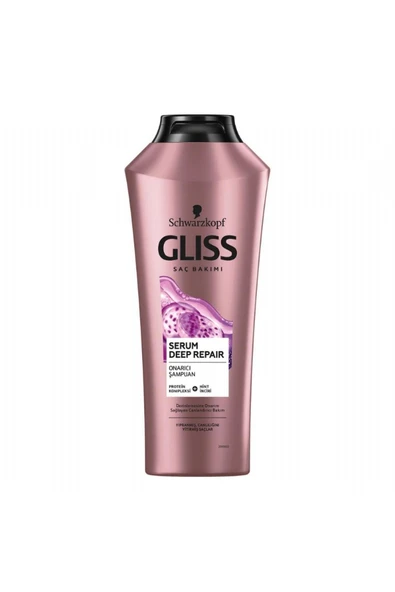 Gliss Serum Deep Repair Biotin Kompleksi & Şakayık Çiçeği Onarıcı Şampuan 400 ml Yıpranmış Sert Saçlar ürün görseli 1