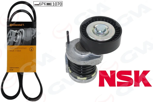 GVA 59A7508 ALTERNATÖR GERGİ KİTİ KÜTÜKLÜ CADDY III 10>GOLF V-VI 07>PASSAT 05>1.6-2.0 TDİ 534016410 038903315AD-038903315AG-038903315AN ürün görseli 1